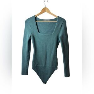 Abercrombie & Fitch Teal Long Sleeve Bodysuit